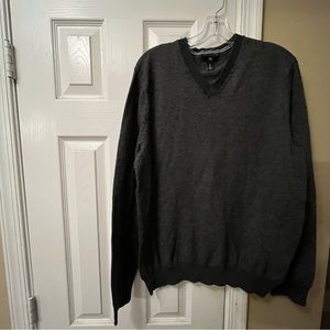 Charcoal Gap Vneck Sweater